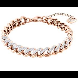 Swarovski Chain bracelet in Rose Gold